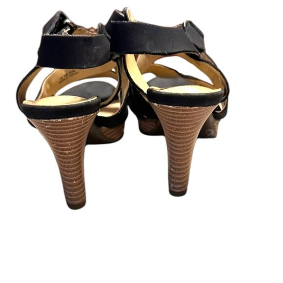Naturalizer Black Open Toe Heeled Strappy Sandals size 9 - Picture 6 of 7
